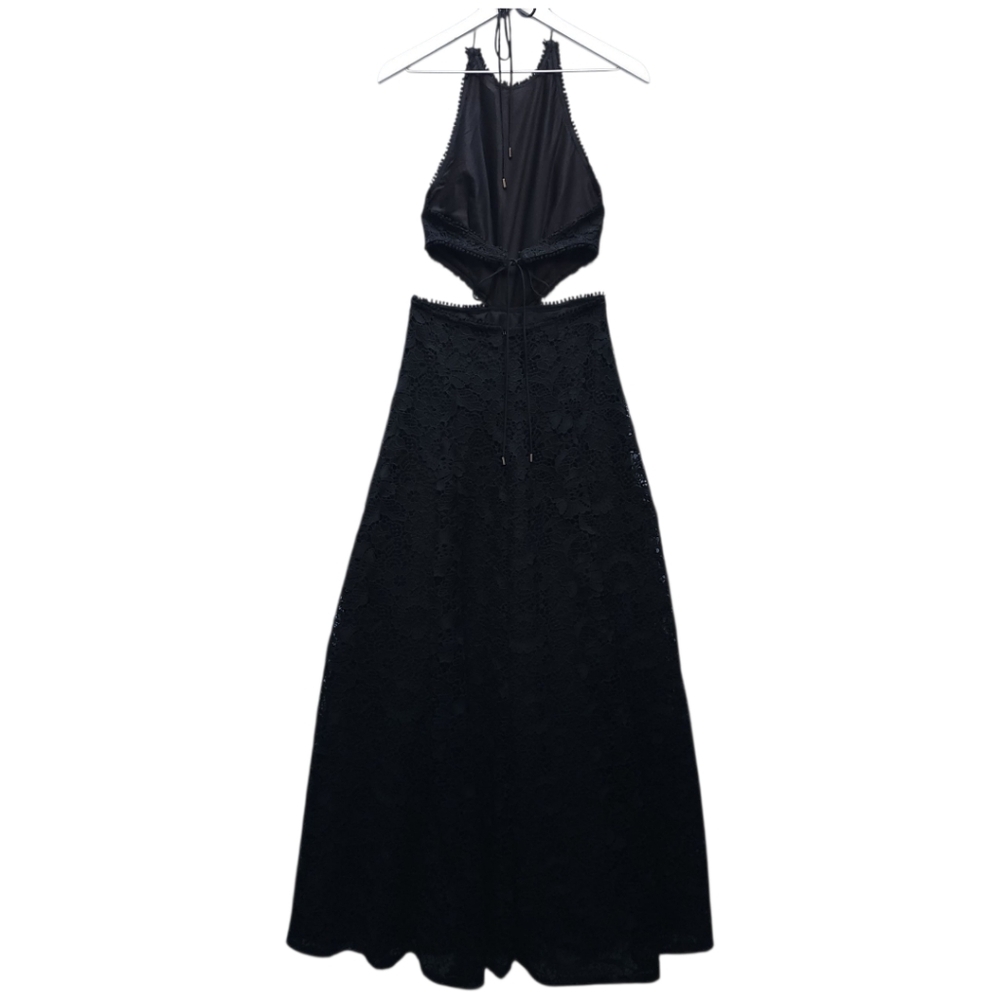 Sabina Musayev Doro Lace Halterneck Cutout Formal Evening Dress - Picture 4 of 8